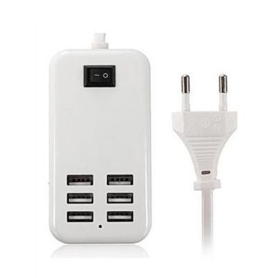 6 Port Multi Usb Highq Fast Charger For Lenovo Vibe P1m - Maxbhi Com