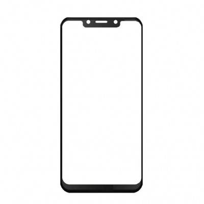 Replacement Front Glass For Tecno Camon Iclick 2 Black By - Maxbhi Com
