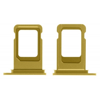 Sim Card Holder Tray For Apple Iphone 11 Yellow - Maxbhi Com