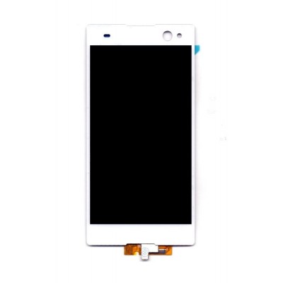Lcd With Touch Screen For Sony Xperia C3 White By - Maxbhi Com