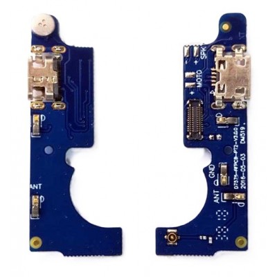 Charging Connector Flex Pcb Board For Micromax Canvas 5 Lite Q462 By - Maxbhi Com