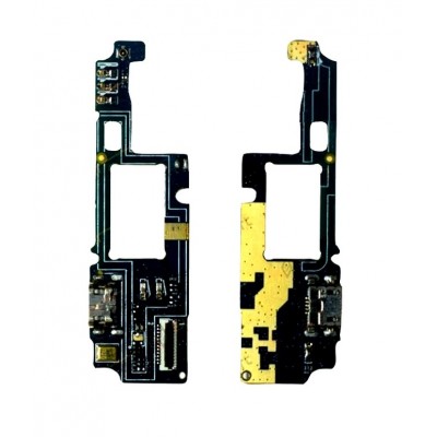 Charging Connector Flex Pcb Board For Micromax Canvas Fire 4g Plus Q412 By - Maxbhi Com