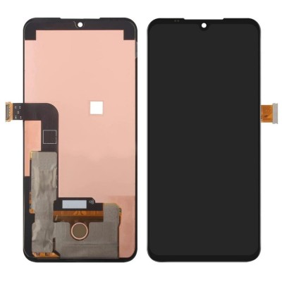 Lcd With Touch Screen For Lg V50s Thinq 5g Black By - Maxbhi Com