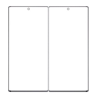 Replacement Front Glass For Samsung Galaxy Note 10 Plus 5g Blue By - Maxbhi Com