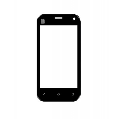 Replacement Front Glass For Blu Advance L5 White By - Maxbhi Com