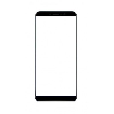 Replacement Front Glass For Wiko Y80 Black By - Maxbhi Com