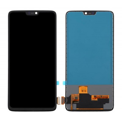 Lcd With Touch Screen For Oneplus 6 Grey By - Maxbhi Com