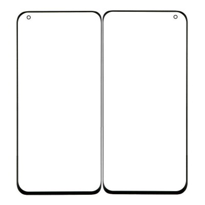 Replacement Front Glass For Xiaomi Mi 10 5g Black By - Maxbhi Com