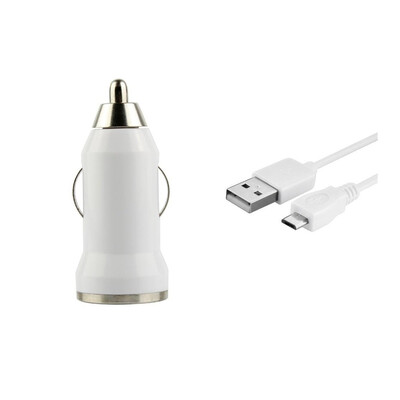 Car Charger for Motorola SPICE XT with USB Cable