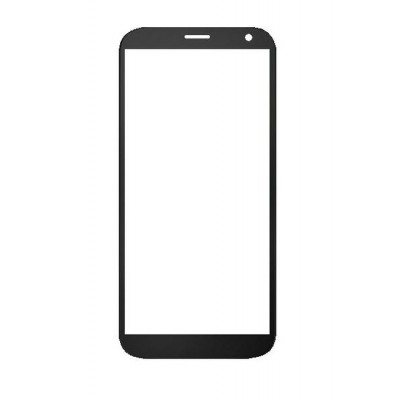 Replacement Front Glass For Blu J4 Black By - Maxbhi Com
