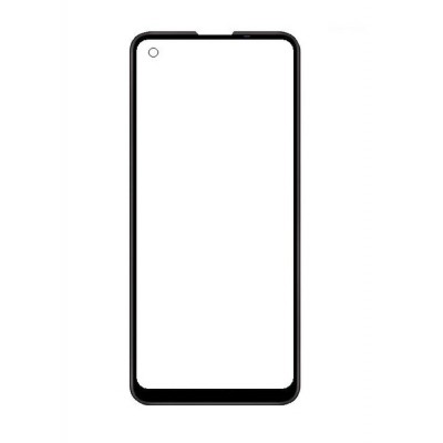 Replacement Front Glass For Lg K51s Black By - Maxbhi Com