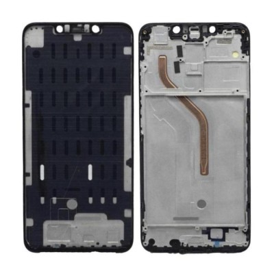 Lcd Frame Middle Chassis For Xiaomi Pocophone F1 Black By - Maxbhi Com