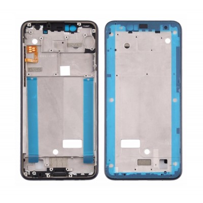 Lcd Frame Middle Chassis For Nokia 5 1 Plus Nokia X5 Black By - Maxbhi Com