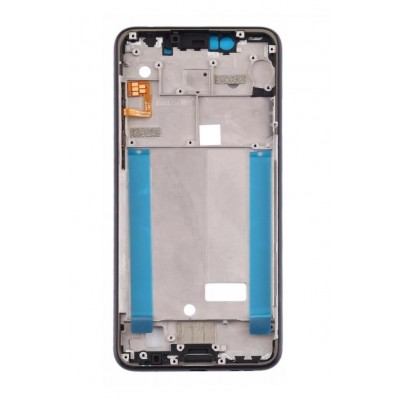Lcd Frame Middle Chassis For Nokia 5 1 Plus Nokia X5 Black By - Maxbhi Com