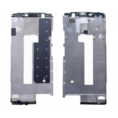 Lcd Frame Middle Chassis For Nokia 7 Plus Black By - Maxbhi Com