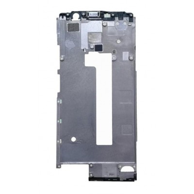 Lcd Frame Middle Chassis For Nokia 7 Plus Black By - Maxbhi Com