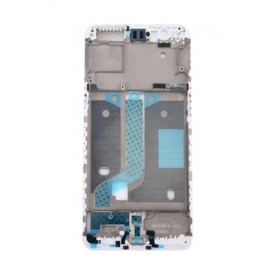 Lcd Frame Middle Chassis For Oneplus 5 White By - Maxbhi Com