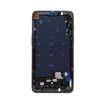Lcd Frame Middle Chassis For Oneplus 6 Black By - Maxbhi Com