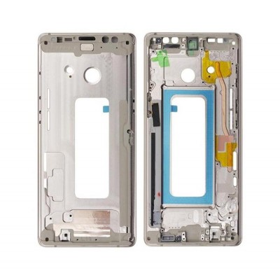 Lcd Frame Middle Chassis For Samsung Galaxy Note 8 White By - Maxbhi Com