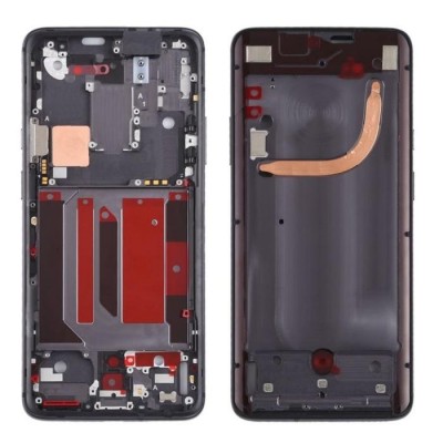 Lcd Frame Middle Chassis For Oneplus 7 Pro Black By - Maxbhi Com