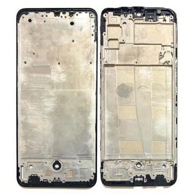 Lcd Frame Middle Chassis For Oppo F15 White By - Maxbhi Com