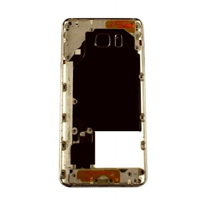 Lcd Frame Middle Chassis For Samsung Galaxy Note5 Duos Gold By - Maxbhi Com