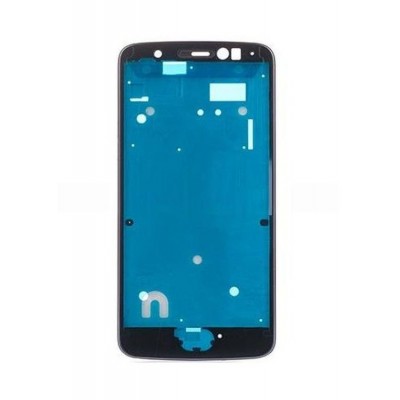 Lcd Frame Middle Chassis For Moto E4 Blue By - Maxbhi Com