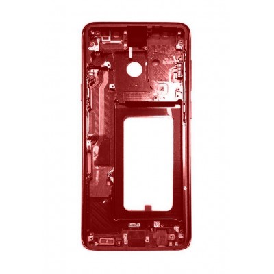 Lcd Frame Middle Chassis For Samsung Galaxy S9 Red By - Maxbhi Com