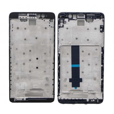 Lcd Frame Middle Chassis For Xiaomi Mi Note 3 Black By - Maxbhi Com