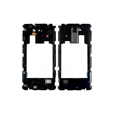 Lcd Frame Middle Chassis For Lg Stylus 2 Brown By - Maxbhi Com