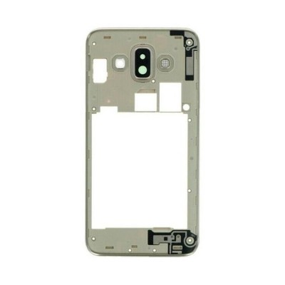 Lcd Frame Middle Chassis For Samsung Galaxy J7 Plus Black By - Maxbhi Com