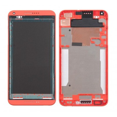 Lcd Frame Middle Chassis For Htc Desire 816 Red By - Maxbhi Com