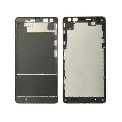 Lcd Frame Middle Chassis For Microsoft Lumia 535 Dual Sim Black By - Maxbhi Com