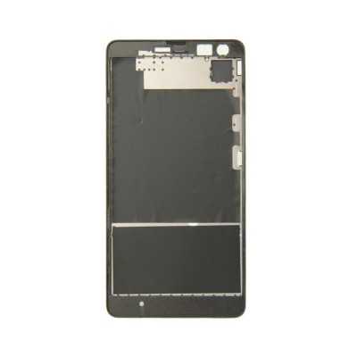 Lcd Frame Middle Chassis For Microsoft Lumia 535 Dual Sim Black By - Maxbhi Com