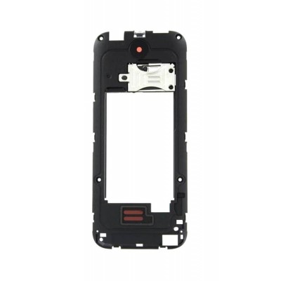 Lcd Frame Middle Chassis For Nokia 225 Dual Sim White By - Maxbhi Com