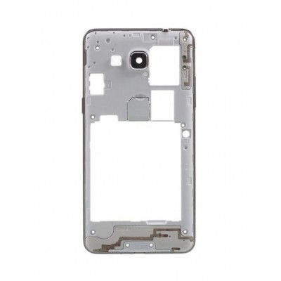 Lcd Frame Middle Chassis For Samsung Galaxy Grand Prime 4g White By - Maxbhi Com