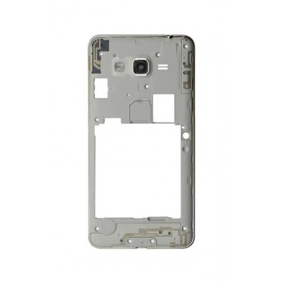 Lcd Frame Middle Chassis For Samsung Galaxy J2 Prime Silver By - Maxbhi Com