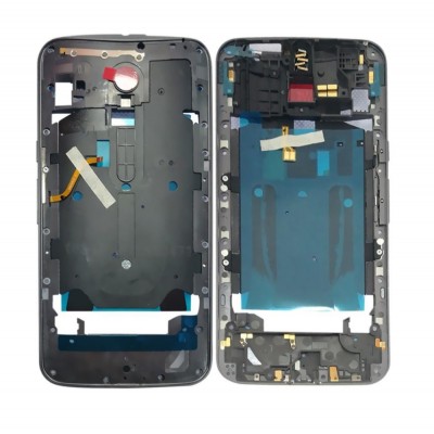 Lcd Frame Middle Chassis For Motorola Moto X Style 32gb Black By - Maxbhi Com