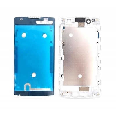 Lcd Frame Middle Chassis For Lenovo A1000 White By - Maxbhi Com