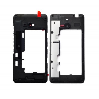 Lcd Frame Middle Chassis For Microsoft Lumia 640 Xl Lte Dual Sim Orange By - Maxbhi Com