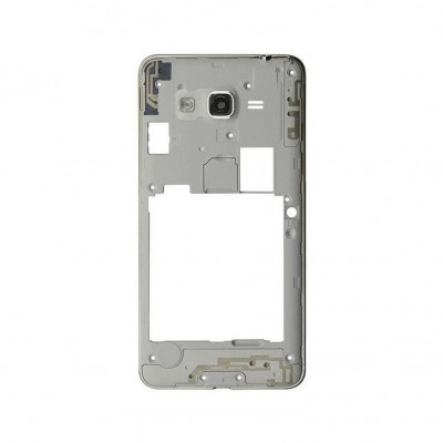 Lcd Frame Middle Chassis For Samsung Galaxy Grand Prime Plus White By - Maxbhi Com