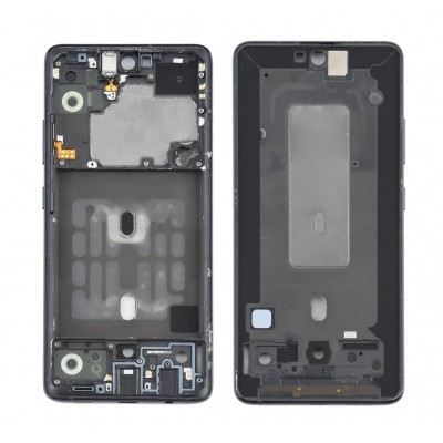 Lcd Frame Middle Chassis For Samsung Galaxy A51 5g Black By - Maxbhi Com