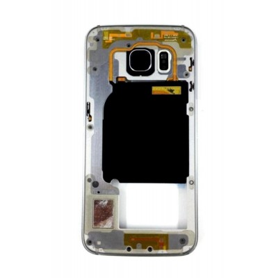 Lcd Frame Middle Chassis For Samsung Galaxy S6 Edge Cdma Blue By - Maxbhi Com