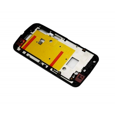 Lcd Frame Middle Chassis For Motorola Moto G 2nd Gen White By - Maxbhi Com