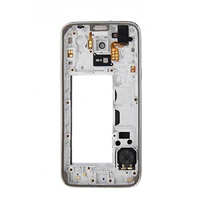 Lcd Frame Middle Chassis For Samsung Galaxy S5 Mini Duos G800h Black By - Maxbhi Com
