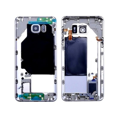 Lcd Frame Middle Chassis For Samsung Galaxy Note 5 Dual Sim 64gb Black By - Maxbhi Com