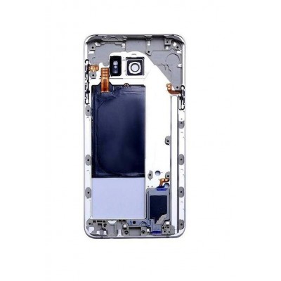 Lcd Frame Middle Chassis For Samsung Galaxy Note 5 Dual Sim 64gb White By - Maxbhi Com