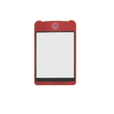Front Glass Lens For Motorola KRZR K1 - Red