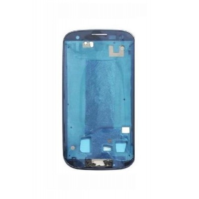 Lcd Frame Middle Chassis For Samsung I9301i Galaxy S3 Neo Blue By - Maxbhi Com
