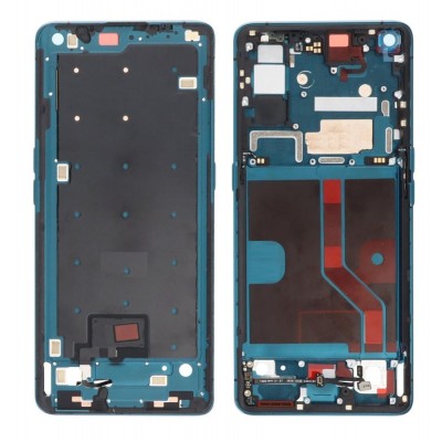 Lcd Frame Middle Chassis For Oppo Find X2 Black By - Maxbhi Com